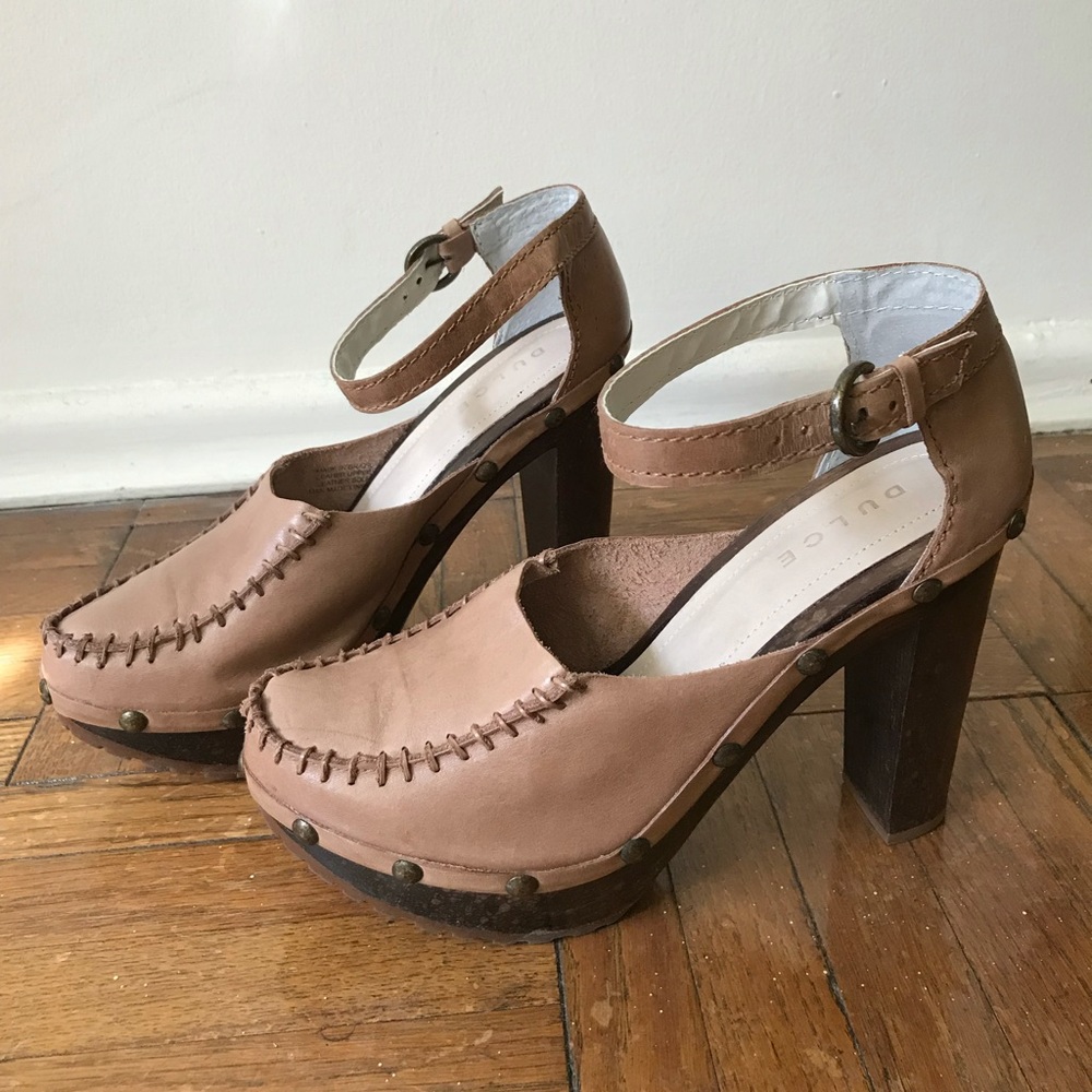 Free People Leather Platform Sandals